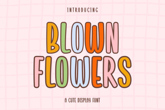 Blown Flowers Font: a Creative Typography Resource