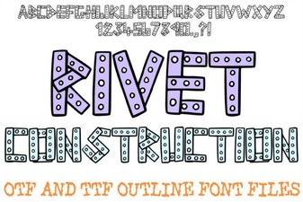 Rivet Font: Build Bold Designs