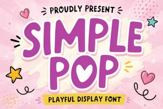 The Simple Pop Font for Readable, Creative Designs