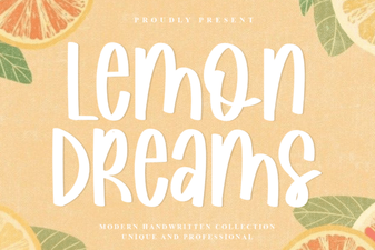 Bring Your Designs to Life with Lemon Dreams Font